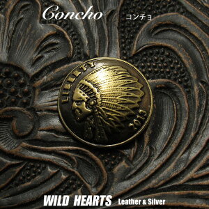 R` CfBA lCeBuAJ ^J Concho Brass Native Indian LibertyWILD HEARTS Leather&Silver(ID cc4757)