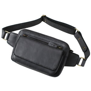 �{�v �����Y�^���f�B�[�X �E�G�X�g�o�b�O �t�@�j�[�p�b�N �{�f�B�o�b�O 3�F �l�C Genuine Leather Waist Bag Cowhide Leather Fanny Pack WILD HEARTS Leather&Silver(ID wb4117b2)za001