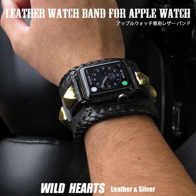 楽天市場】ピラミッド スタッズ スポッツ アップルウォッチ バンド ベルト apple watch series 7,6,SE,5,4,3,2,1 革  レザー 本革 38/40/41mm 42/44/45mm パンクスタイル 馬革 Genuine Leather Watch Strap  Bracelet Wrist Band For Apple WatchWILD HEARTS(ID aw4120r9 ...