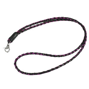 �{�v �k���v �ҍ��� ���U�[ �l�b�N�X�g���b�v �g�� ID �X�}�z �X�g���b�v �����Y ���f�B�[�X 40cm M�T�C�Y 12�F Genuine Leather Necklace Strap WILD HEARTS Leather&Silver (ID ns414r68) za007