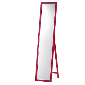 木製フレームスタンドミラー 鏡 姿見 選べる7色 全身スタンドミラー 天然パイン材使用 単品販売 送料無料