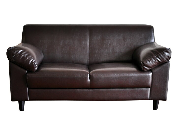 楽天市場】2人掛け シンプルレザーソファ | 2人がけ おしゃれ 赤  