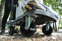 オフロード折りたたみ台車HEAVYDUTYCART(ヘビーデューティーカート)折り畳みタフなカート大径キャスター荷物滑落防止ストッパー付き悪路段差