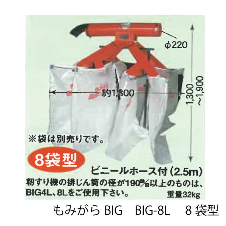 楽天市場】イガラシ もみがら BIG 籾殻収集器 スタンド付 ※袋は別売 