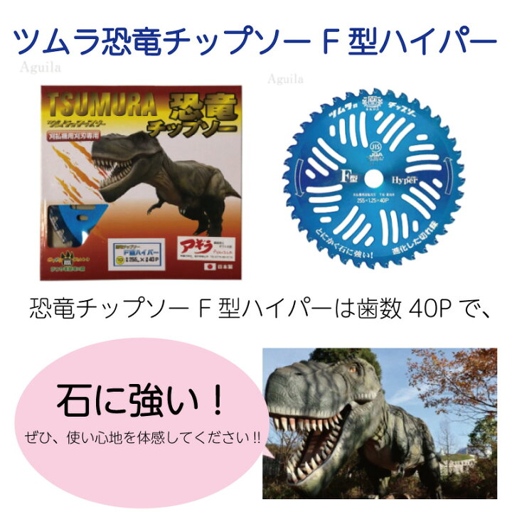 楽天市場】ツムラ 恐竜 チップソー F型ハイパー 外径 255mm (10インチ 
