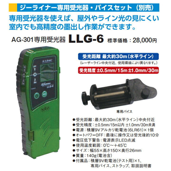 楽天市場】AX BRAIN アックスブレーン 高輝度グリーンレーザー墨出器 