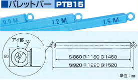 HHH スリーエッチ パレットバー 0.9m 2本組 PTB15S パレット吊り パレットツール用