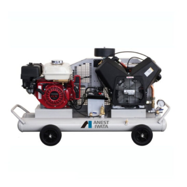 楽天市場】アネスト岩田 2.2kW エンジンコンプレッサー セル付 