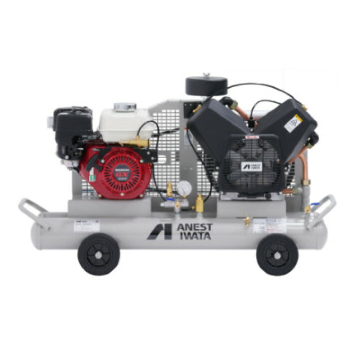 楽天市場】アネスト岩田 3.7kW エンジンコンプレッサー PLUE37C-10 