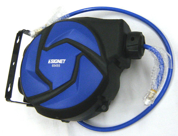 シグネット SIGNET 自動巻取式 エアホースリール 65455 内径8mm×長さ10m 接続カプラ付