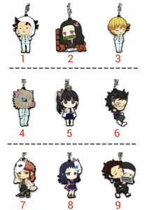 一番くじ 鬼滅の刃 弐 H賞 ラバーストラップ 全9種 単品販売 ■ 2020年6月27日発売 ■竈門炭治郎・竈門禰豆子・我妻善逸・嘴平伊之助・栗花落カナヲ・不死川玄弥・錆兎・真菰・竈門炭治郎