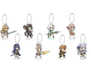 みんなのくじ プリンセスコネクト!Re:Dive G賞:プレートぬーどるストッパー  8種セット キーホルダー キーチェーン ストラップ