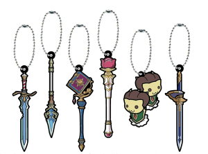 みんなのくじ プリンセスコネクト!Re:Dive F賞:武器ラバーストラップ  全6種セット キーホルダー