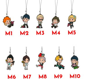 一番くじ ハイキュー!!〜米を食べろ 肉を食べろ 野菜も食べろ!!〜 M賞 1年ラバーストラップ 全10種 単品販売