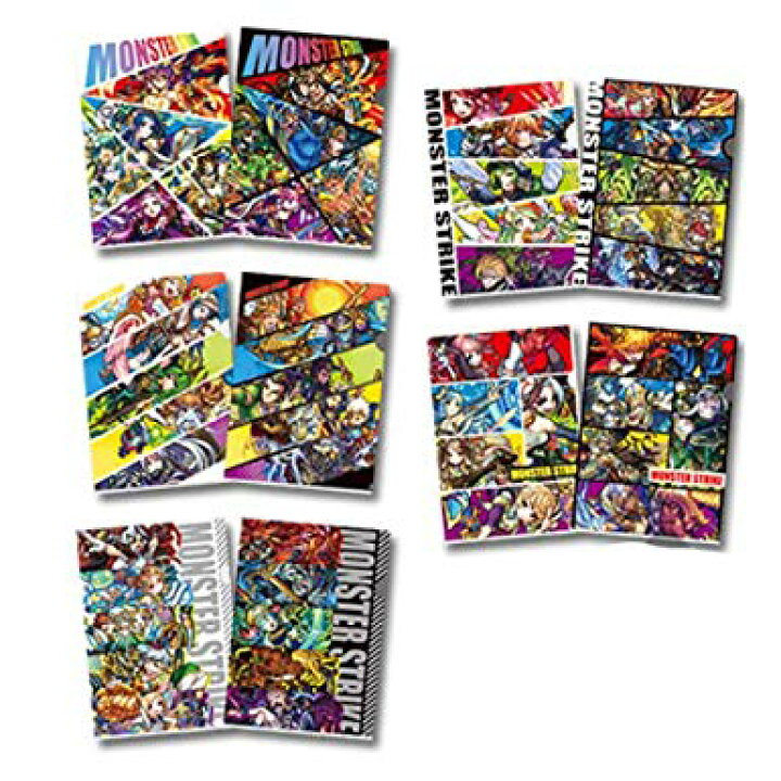 楽天市場 新品 送料無料 一番くじ モンスターストライク Vol 3 5th Anniversary E賞 クリアファイル 全5種セット モンスト アニバーサリー 5周年 ワールドアンティーク