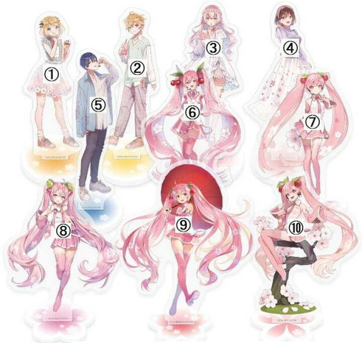 楽天市場 タイトーくじ 桜ミク 2nd Season D賞 描き下ろしクリアスタンド 9 桜ミク 初音ミク 和傘 ワールドアンティーク