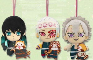 鬼滅の刃×ラスカル コラボぬいぐるみVol.3 3種セット 宇髄天元 時透無一郎 不死川実弥