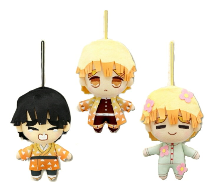 楽天市場】フリュー 鬼滅の刃 ぬいぐるみVol.5 全3種セット 我妻善逸  