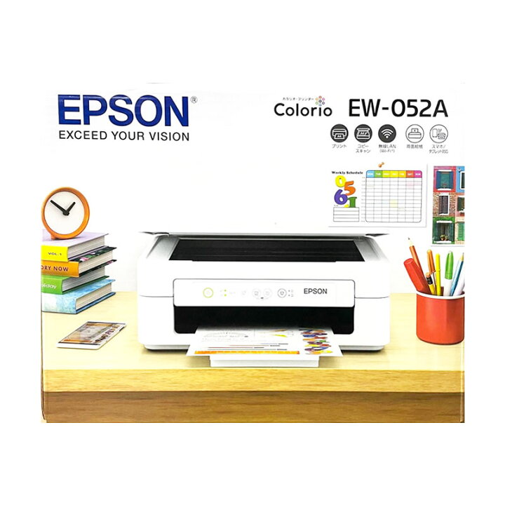 楽天市場】【新品 箱不良品】EPSON エプソン プリンター EW-052A 2019 