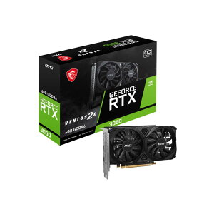 �y�V�i�zMSI �G���G�X�A�C �O���t�B�b�N�{�[�h GeForce RTX 3050 VENTUS 2X E 6G OC PCIExp 6GB �u���b�N