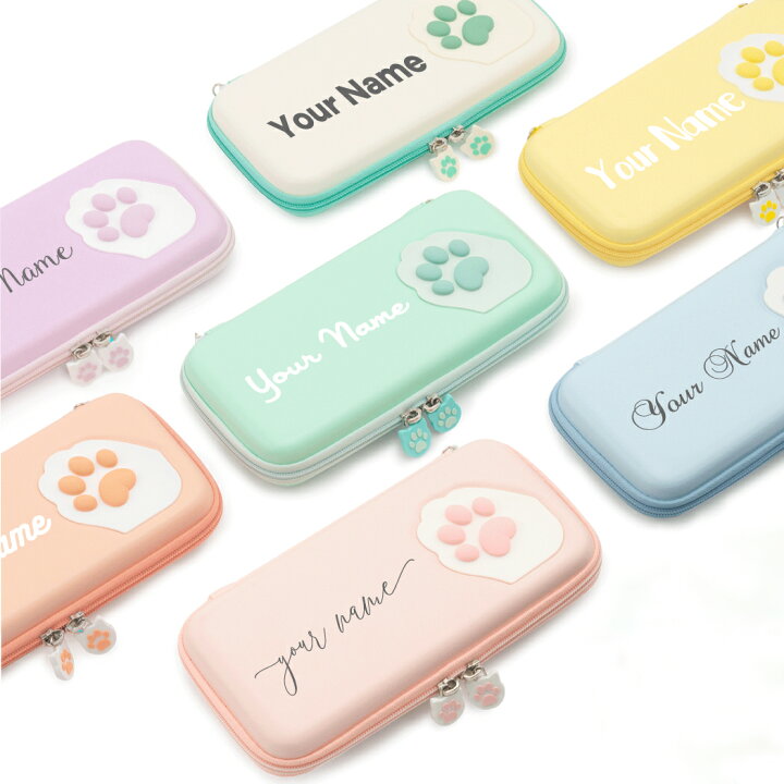 楽天市場 有機elモデル 対応 ニンテンドー スイッチ 肉球 ケース 名入れ ライト Oled カバー Nintendo Switch Lite かわいい 猫 ねこ ストラップ ポーチ 本体 ジョイコン ソフト ケーブル収納可能 パステル ポーチ ギフト クリスマス プレゼント 送料無料 スマゾー楽天