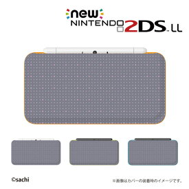 名入れできます★【new Nintendo 2DS LL/new Nintendo 3DS LL/ Nintendo 3DS LL 】 カバー ケース ハード new3dsll new2dsll 3dsll 2dsll / かわいいGIRLS 6 ドット プチ グレー おしゃれ 女の子向け メール便送料無料 任天堂 スリー ディーエス ニュー