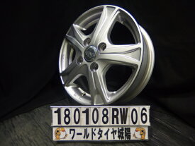 【中古】軽自動車用KINO SPORTSシルバー/スポーク13x4J+42/100/4H13インチ ホイール4本セット