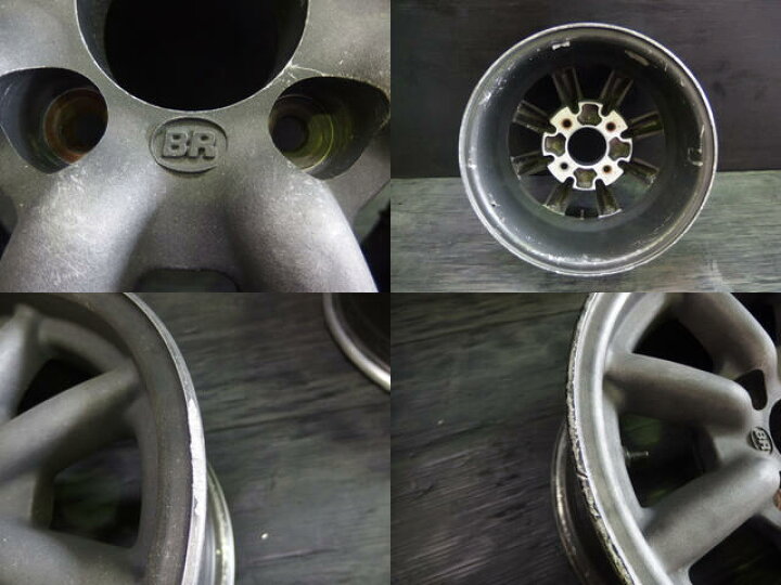 楽天市場】【中古】中古ホイール 14インチ 4本セットBlack Racing 
