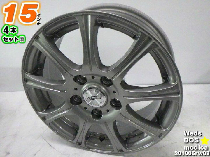 楽天市場】【中古】中古ホイール 15インチ 4本セットバドックス DOS 