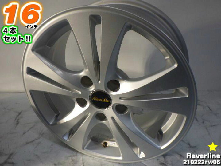 楽天市場】【中古】中古ホイール 16インチ 4本セットReverline(リバー 