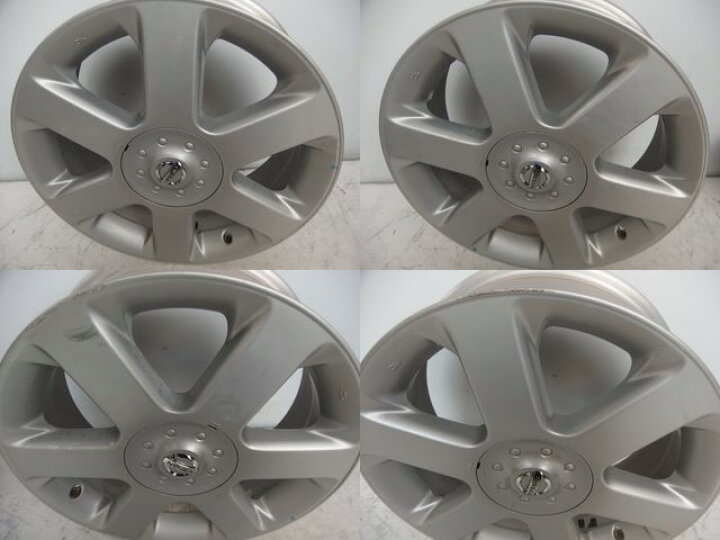 楽天市場 中古ホイール4本セット ニッサン純正 17x6 5j 45 114 3 5h シルバー スポーク ワールドタイヤ楽天市場店