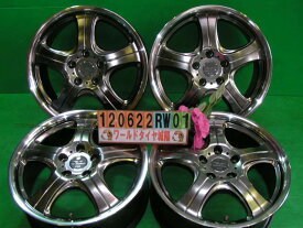 【中古】ワーク STEEZシルバー/スポーク17x7J+50/114.3/5H17インチ　ホイール4本セット