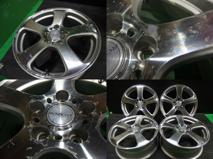 楽天市場】【中古】中古ホイール 17インチ 4本セットROZEST(ローゼスト 