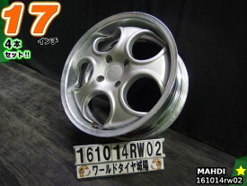 【中古】MAHDI(マーディー) CAESAR(シーザー)シルバー/スポーク17x7J+40(実測)/114.3/5H17インチ ホイール4本セット