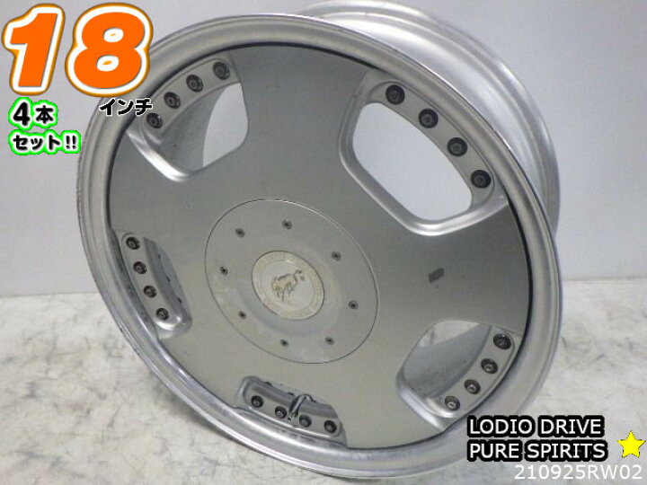 楽天市場】【中古】中古ホイール18インチ 4本セットLODIO DRIVE 