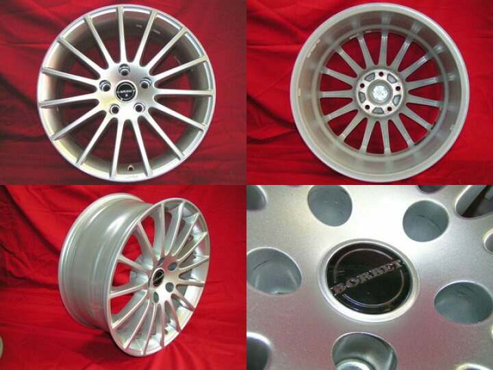 楽天市場】【中古】中古ホイール 18インチ 4本セットBORBET(ボルベット 
