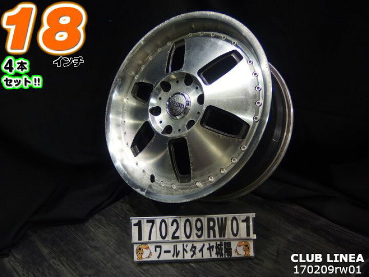 楽天市場】【中古】中古ホイール 18インチ 4本セットクリムソン CLUB 
