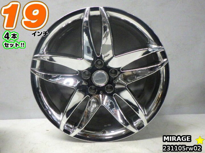 楽天市場】【中古】中古ホイール 19インチ 4本セットMIRAGE(ミラージュ 