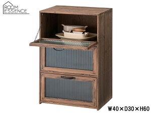 ���J �t���b�v�`�F�X�g �u���E�� W40×D30×H60 CCR-107 ���[ 3�i �K���X �A���e�B�[�N ���g�� ���B���e�[�W ���[�J�[���� ��������