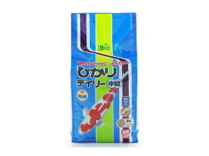 【マラソン期間中、エントリー+購入でP5倍】ひかり デイリー 中粒 4kg 必須栄養をバランスよく配合した錦鯉飼料! 観賞魚用 鯉用 鯉用 フード Hikari
