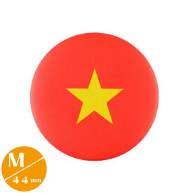 〈缶バッジ〉ベトナム国旗 Mサイズ 直径44mm　(サイゴン Vietnam　ホーチミン)