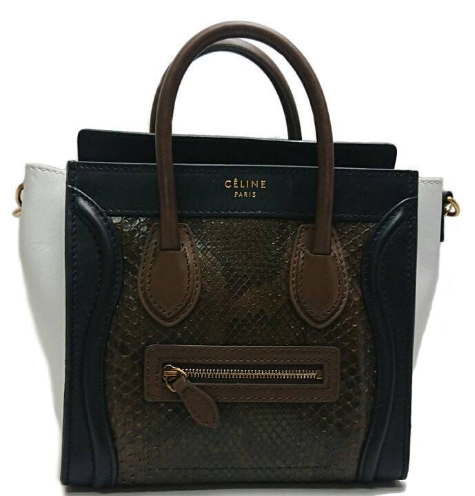 楽天市場】【送料無料】セリーヌ CELINE ラゲージ ナノショッパー 