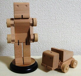 トランスマシーン重機車両シリーズ【ダンプカーロボ】 木製玩具