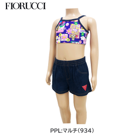 【メール便対応】【FIORUCCI】フィオルッチ キッズ ガールズ 水着3点セット [95cm]121-934/女児/女の子/スイムウエア/水着/海/海水浴/水遊び/プール/ビーチ/ビキニ/ハーフパンツ/夏/SALE/スイミング/parz/szz【あす楽】【RCP】