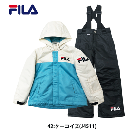 【SALE】 [FILA] フィラ キッズ ジュニア　スノーウエア[130cm/140cm/150cm/160cm]J4511 女の子 スキーウェア 上下セット 女子 耐水圧10000mm スキー スノーボード ガールズ 子供 中学生 ボード 冬 雪遊び 研修 小学生 防寒 おしゃれ 手袋/khkz【あす楽】【RCP】