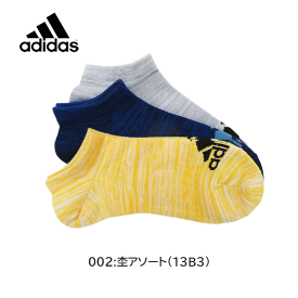 【メール便対応】adidas アディダス[キッズ＆ジュニア]3足組ショートソックス[19-21cm/21-23cm/23-25cm]123-13B3 男の子 女の子 学校 通学 入園入学 春 クラブ 部活 スポーツ カジュアル 靴下/eps【RCP】【あす楽】