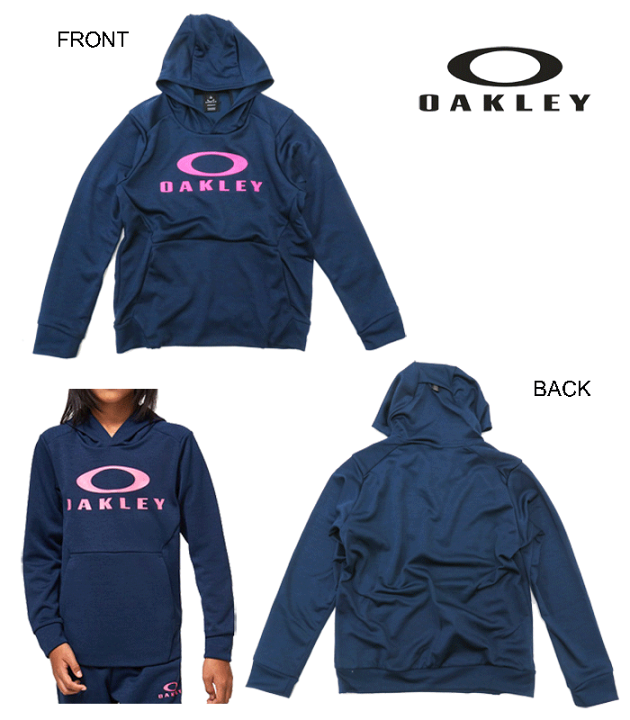 オークリー 2018モデル ジップアップ パーカー ネイビー Sサイズ