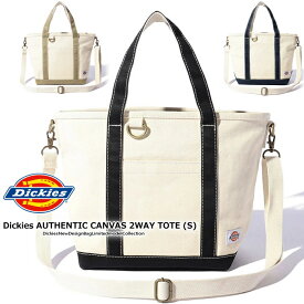 Dickies ディッキーズ 帆布 キャンパス トート AUTHENTIC CANVAS TOTE 厚みのある 丈夫 自立 バック シンプル 2WAY BAG ( Sサイズ ) 男女兼用 ショルダー 手提げ バッグ ペア ワンショルダーサブ バッグ 旅行 キャンプ アウトドア 肩掛け プレゼント ギフト