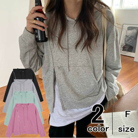 楽天市場 ジップアップパーカー 韓国 テイスト ファッション レトロ レディースファッション の通販