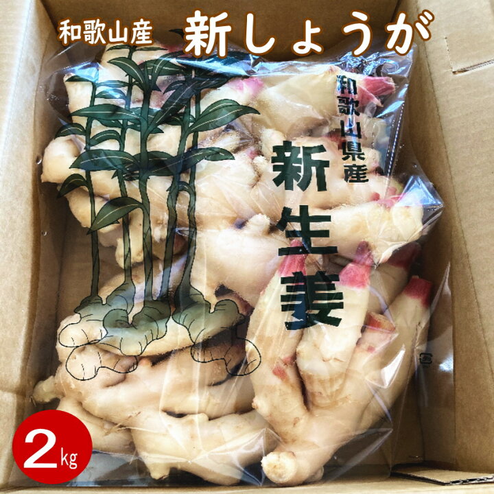 楽天市場】【楽天ランキング受賞】 送料無料 新生姜（新ショウガ）2kg 